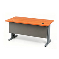 Escritorio Rectangular para Oficina y Computadora - Mesa de Escritura Moderna y Sencilla de 55 Pulgadas - Organización de Cables