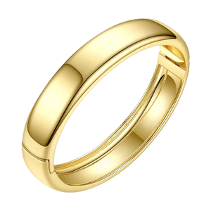 กำไลข้อมือโลหะผสมสำหรับผู้หญิง ลายเรขาคณิตขอบกว้าง ชุบเงินอย่างดี จาก CRAFTS HUB - Product Image 4