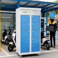 Estación de Intercambio Electrónico Inteligente de 10 Bahías |   Sistema de pago múltiple: QR, tarjeta RFID y efectivo para conductores africanos
