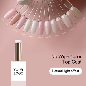 R S Nail 12 Couleurs Top Coat Sans Essuyage Effet Lumière Naturelle Sans HEMA Sans TPO <span class=keywords><strong>Vernis</strong></span> Gel Rose Nude - Product Image 1
