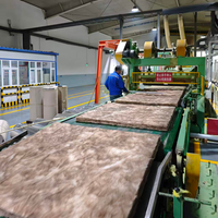 Panneau d'isolation thermique écologique en laine de verre, panneaux semi-rigides en fibre de verre marron à base biologique pour la construction d'hôtels