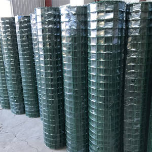 ตาข่ายลวดเชื่อมแบบสี่เหลี่ยม4x4รั้วตาข่ายลวดเชื่อมเคลือบพีวีซีสีเขียวขนาด8เกจ - Product Image 2