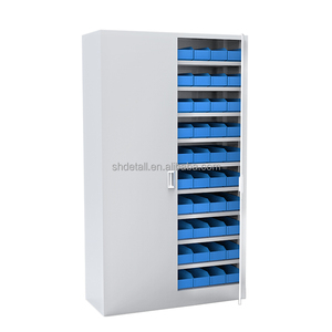 خزانة ملفات معدنية حديثة قابلة للقفل مع رف فولاذي قابل للتعديل للاستخدام في ورش العمل، أثاث مكتبي GT-11 - Product Image 6