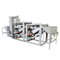 Petite échelle 1000 kg/h machine automatique de décortiqueur de graines de melon rôti moteur de machine d'épluchage de coquille de graines de tournesol pour le traitement des noix