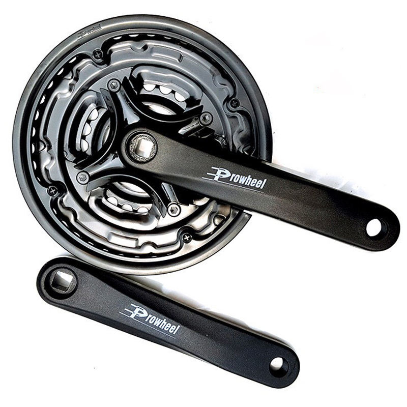 Bicycle Crank Freewheel Crank 42/34/24T Carbon Steel
