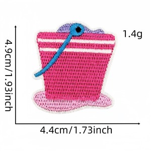 Bonita herramienta de transporte público de dibujos animados, tema de vehículo de tráfico, <span class=keywords><strong>parches</strong></span> de fieltro bordados para niños, bolsa de ropa, sombrero - Product Image 4