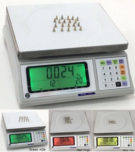 Báscula Electrónica de Pesaje y Conteo con Pantalla LCD de Tres Colores, Señal Luminosa y Alarma, ADC-L 6kg OEM ODM, Precisión de 0.2g - Product Image 3