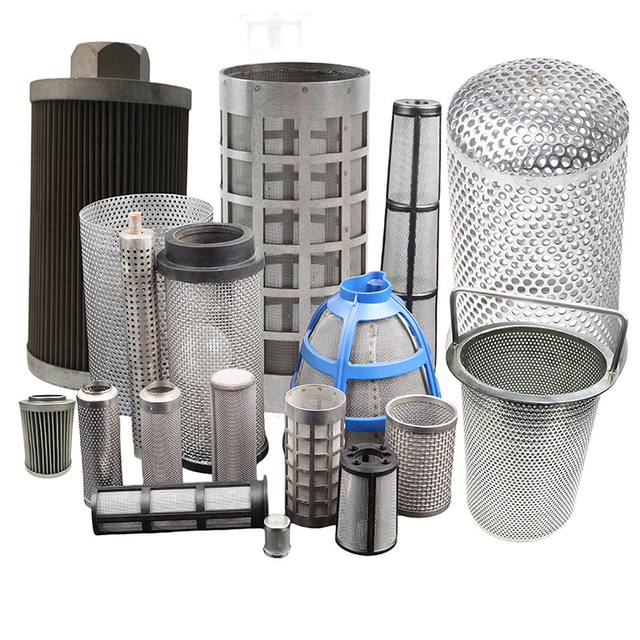 Factory Direct 304 Stainless Steel Filter Tube Perforated & Woven Mesh Filter Pipe for Liquid Oil Industrial Filtration