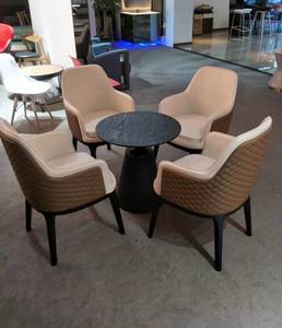 China Factory Modern Restaurant <strong>Canteen</strong> Cafe Coffee Shop Furniture <strong>Tables</strong> and Chairs Set - Product Image 4