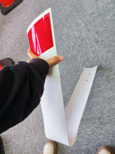 Advertencia de tráfico Reflectante PVC Flexible Amarillo Delineador Poste/Marcadores de pavimento Postes Carretera Bolardo - Product Image 3