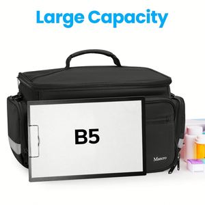 Sac médical isotherme avec bandoulière amovible pour voyage en extérieur et usage d'urgence, boîte isotherme pour stylo à insuline, sac isotherme médical - Product Image 4