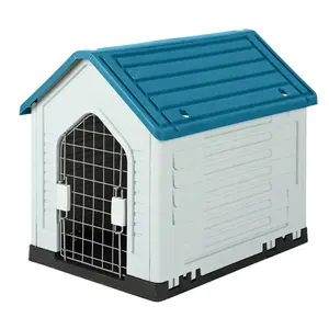 Écologique vente en gros conception de luxe multi-taille pliable intérieur étanche extérieur en plastique maison pour chien