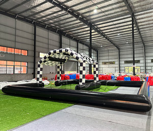 Pista de Carreras Inflable de PVC para Niños, Pista de Autos de Choque para Interiores y Exteriores, Área de Juegos Inflable - Product Image 5