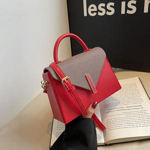 กระเป๋าถือผู้หญิงหนัง PU, สินค้ามาใหม่กระเป๋าสะพายข้างกระเป๋าสะพายไหล่แบบแข็งมีล็อคสายคาดลำตัวสำหรับ2024 - Product Image 3