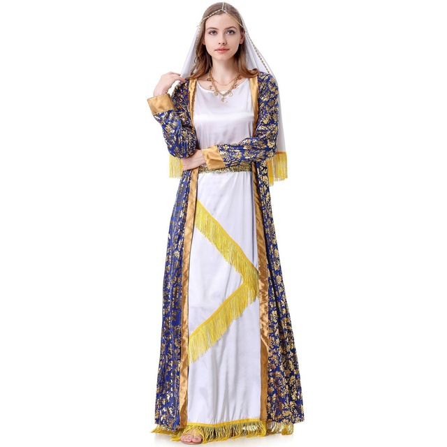Womens Greek Goddess Toga Dress Ancient Roman Senator Caesar Costume Robe With Headdress