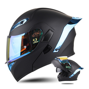 <span class=keywords><strong>Casco</strong></span> da <span class=keywords><strong>Moto</strong></span> <span class=keywords><strong>Integrale</strong></span> per <span class=keywords><strong>Uomo</strong></span> Approvato DOT con Doppia Visiera Ribaltabile, <span class=keywords><strong>Casco</strong></span> da Motocross Universale per Tutte le Stagioni - Product Image 3