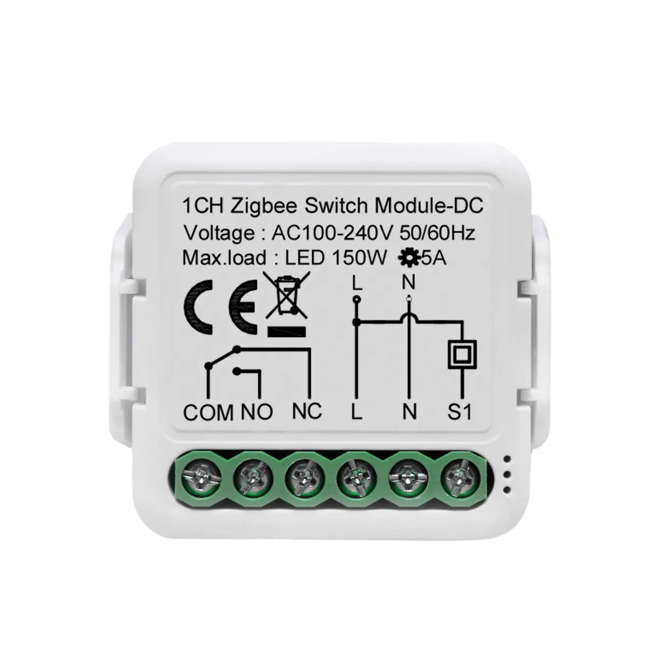 1 kanal DC 12V 24V AC 100-240V Tuya akıllı yaşam uygulaması Zigbee kuru kontaklar anahtar modülü