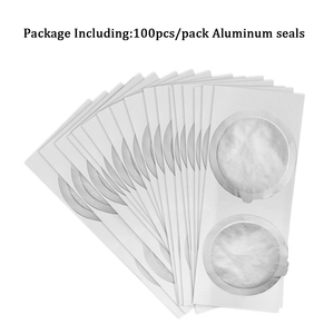 100 pièces/paquet 57MM joints de dosettes de café jetables pour Capsules <span class=keywords><strong>Nespresso</strong></span> feuilles crème <span class=keywords><strong>mousse</strong></span> café filtre couvercle aluminium autocollant - Product Image 6
