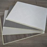 Panel Dinding dan Plafon PVC SPC Modern Tahan Air Lebar 300mm untuk Kamar Tidur, Ruang Makan, dan Dekorasi