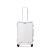 Valise à roulettes multifonctionnelle à ouverture frontale de 20 pouces avec serrure TSA, interface USB et support téléphone