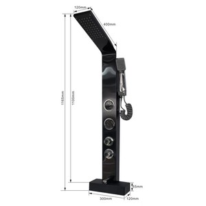 304 Stainless Steel Rain <b>Shower</b> Set Linear Temperature <b>Controlled</b> Bubble <b>Shower</b> Head With Mixing Valve For Bathroom - Product Image 4
