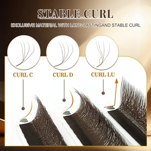 Extensions de <span class=keywords><strong>cils</strong></span> <span class=keywords><strong>en</strong></span> gros, marque privée, 3D 4D 5D, forme <span class=keywords><strong>en</strong></span> W, brun, volume C/D LU(M) Curl, fournitures pour extensions de <span class=keywords><strong>cils</strong></span> - Product Image 5