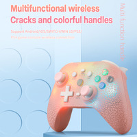 Fabrika cep telefonu oyun denetleyicisi RGB işık programlama düğmesi kablosuz BT Gamepad için P3 PC anahtarı