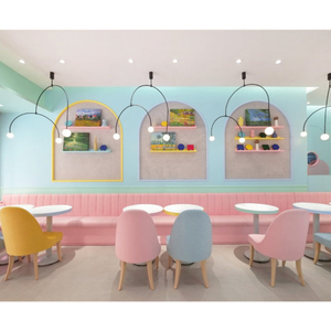Decorazioni Carine per Negozi, Design Personalizzato per Gelaterie Rosa, Allestimento per Yogurt Gelato, Caffetterie e Negozi di Tè al Latte - Product Image 1