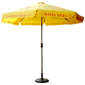Hoogwaardige logo bedrukte parasol van aluminium, vierkante buitenparasol voor terras, zonnescherm voor café, koffiezaak en markt. - Product Image 6