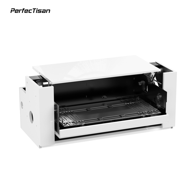 PerfecTisan OEM Smart Projector Cabinet Motorized Laser TV MDF Frame Flip Tray Home Cinema Ultra Short Throw Projector Stand