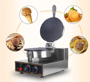 commercial electric waffle maker machine ice cream cup making machine ice cream waffle cone maker