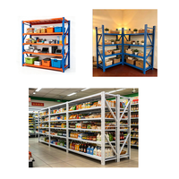 Étagères industrielles Gui Chang sans boulons, de capacité moyenne, rayonnage de stockage multi-niveaux pour entrepôt, rayonnage empilable en acier