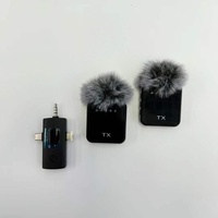 Microphone Lavalier Sans Fil F11-2 Kit Double Micro avec Récepteur 3,5 mm pour Spectacles en Direct, Interviews et Enregistrement Vidéo