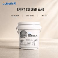 Peinture époxy pour sols en sable, revêtement époxy auto-nivelant coloré pour sols commerciaux, industriels et décoratifs