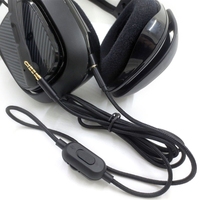 Kabel Aux Earphone Audio 3.5Mm Pengganti 2M dengan Kontrol Volume untuk Aksesori Headphone Gaming Astro A10 A40 A30