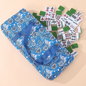 Stock de Mahjong américain en gros, ensemble de Mahjong en acrylique cristallin personnalisable |   Sac de transport portable pour dés de jeu classiques asiatiques |   En vrac - Product Image 6