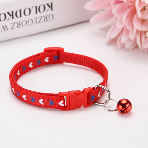 Collar para Mascotas KingHon de 1.0 cm con Estampado Lindo y Campana, Ajustable en Ancho, Apto para Cachorros, Perros y Gatos, Accesorios para Mascotas - Product Image 5