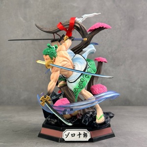 Pour <span class=keywords><strong>King</strong></span> GK Country Kimono Crazy Tiger Solon fait à la main en plastique trois couteaux flux lumineux souffleur d'air poupée Statue <span class=keywords><strong>jouet</strong></span> - Product Image 3