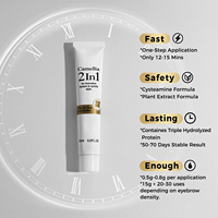 Kit de lamination des sourcils ICONSIGN Camellia 2 en 1, mise en forme des sourcils, application en une seule étape, lotion de permanente pour sourcils à la cystéamine
