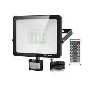 20W 30W 50W 100W Đèn tường ngoài trời mờ ổ cắm không thấm nước an ninh cảm biến chuyển động dò đèn pha đèn lũ ngoài trời - Product Image 1