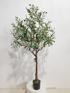 Bonsaï d'olivier artificiel détachable en plastique, résistant aux UV, écologique, suspendu en pot, pour la décoration intérieure et extérieure, verdure - Product Image 2