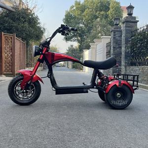 <span class=keywords><strong>Citycoco</strong></span>-patinete eléctrico de 3 <span class=keywords><strong>ruedas</strong></span> para personas mayores, batería de litio de 1000w, 48v1, 2ah/15ah/20ah, neumático ancho - Product Image 5