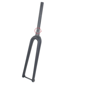 碳砾石自行车叉55毫米前叉砾石硬叉1-1/8英寸直/锥形管盘式制动器通轴12x100mm毫米 - Product Image 1