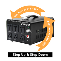 Transformateur de tension 5000W 110V 230V 5000VA Convertisseur de puissance élévateur et abaisseur pour usage domestique