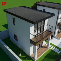 Villa modulaire préfabriquée réutilisable en acier léger, maison mobile, maison modulaire pour villa