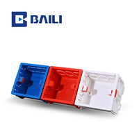 Boîtier de jonction électrique encastré en PVC Baili 01-86 Type 50H pour interrupteur et prise L1 L2 L3, OEM ODM