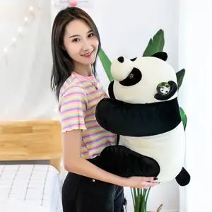 YWMX 25cm mignon Panda animaux en peluche peluche doux Kawaii PP coton oreiller en peluche Festival cadeau poupée