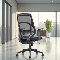 Chaise de bureau ergonomique confortable pour invités, pivotante, avec accoudoirs en microfibre, prix d'usine, moderne, de style exécutif
