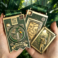 Medallas de Metal Antiguas Doradas Personalizadas con Cintas Magnéticas, Diseño Nuevo y Divertido