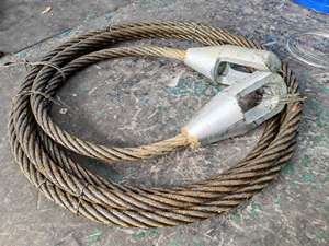 高張力鋼ケーブルワイヤーロープスリングリフティングスリングクローズドオープンウェッジソケット付き - Product Image 5